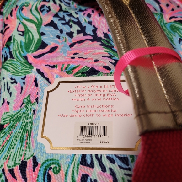 NWT! Lilly Pulitzer insulated wine carrier - Picture 8 of 10